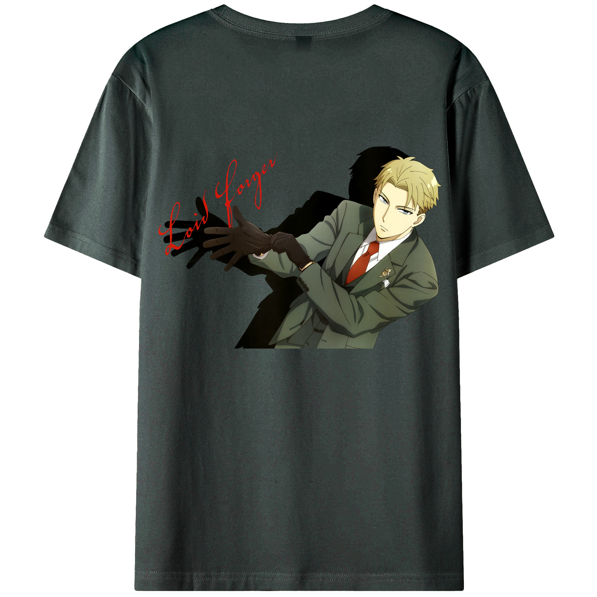 （画像用） SPY×FAMILY间谍家家酒 綿100％ メンズ半袖Tシャツ（バックプリント） 通気性
